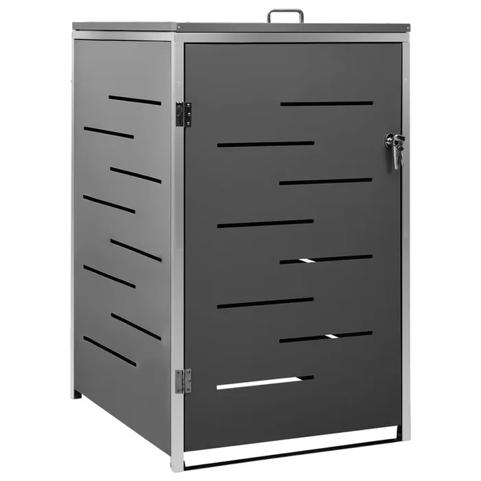 vidaXL Cobertizo para un contenedor basura acero 69×77,5×112,5 cm (2)