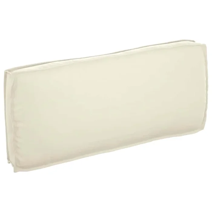 vidaXL Cojín de palé para asiento / respaldo Crema 120 x 50 x 12 cm