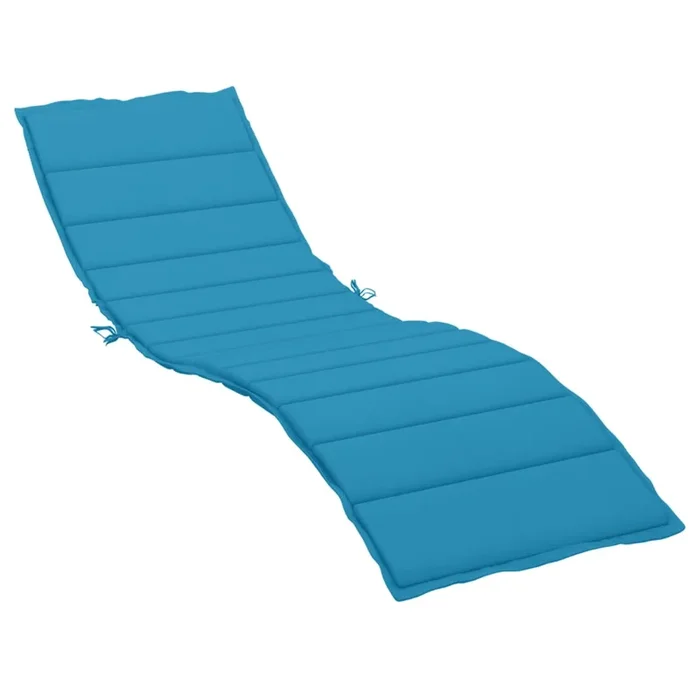 vidaXL Cojín de tumbona de tela Oxford azul 200x60x3 cm (2)