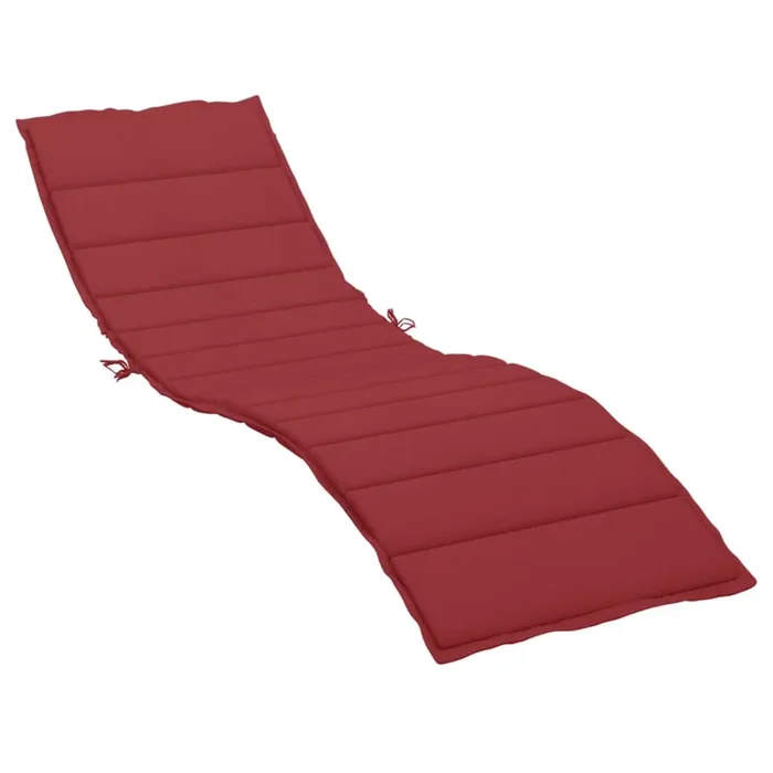 vidaXL Cojín de tumbona de tela Oxford rojo tinto 200x70x3 cm