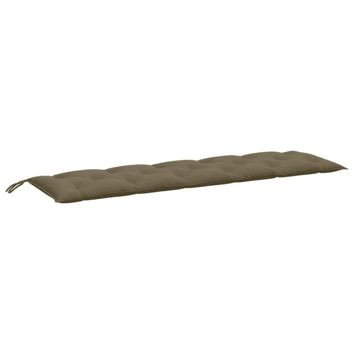 vidaXL Cojín para banco de jardín tela gris taupe melange 180x50x7 cm