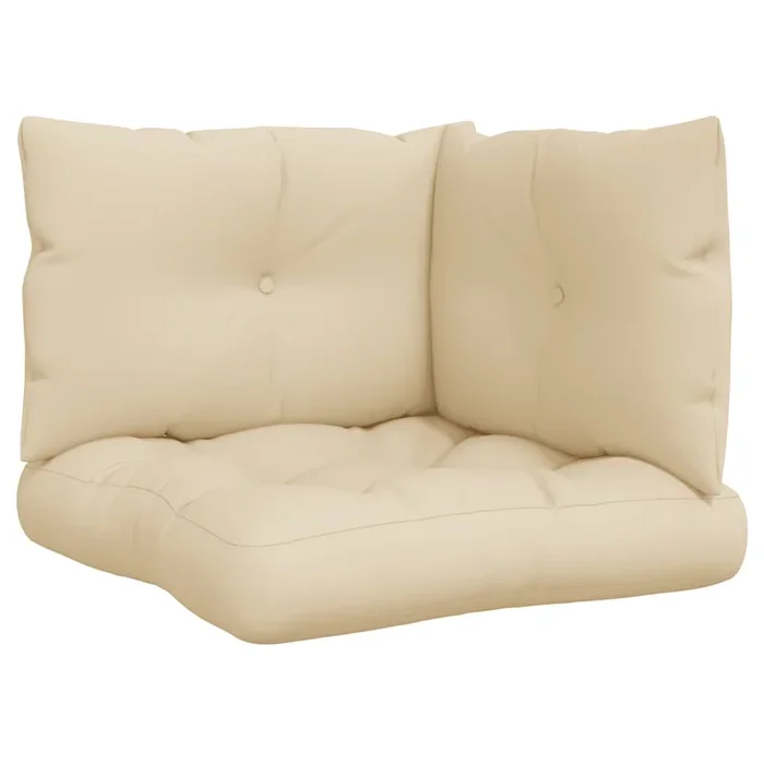 vidaXL Cojines para sofá de palets 3 unidades tela beige