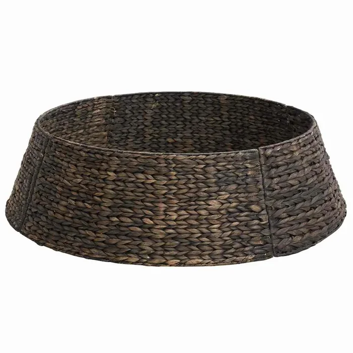 vidaXL Collar para árbol de Navidad Negro 105 x 105 x 28 cm