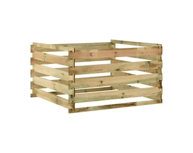 vidaXL compostador con listones madera pino impregnada 120x120x70 cm | Brico Depôt Compra Adesso