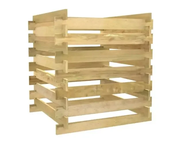vidaXL compostador de listones madera pino impregnada 90x90x90 cm | Brico Depôt Promozione
