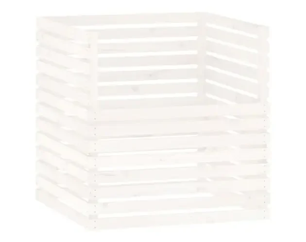 vidaXL compostador de madera maciza de pino blanco 100x100x102 cm | Brico Depôt Prezzo Di Fabbrica