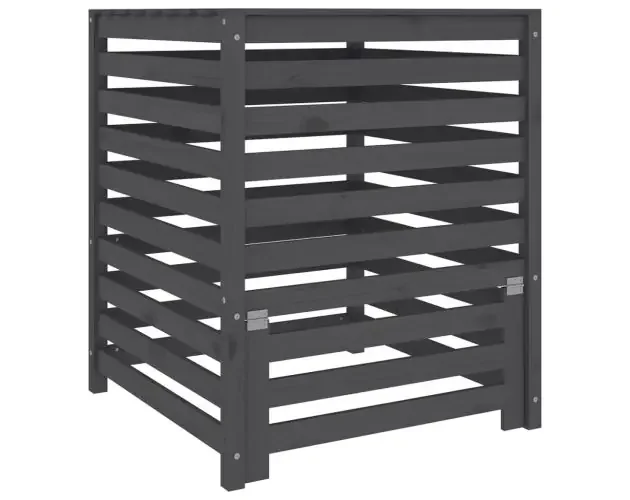 vidaXL compostador de madera maciza de pino gris 82,5×82,5×99,5 cm | Brico Depôt Offerta Del Giorno