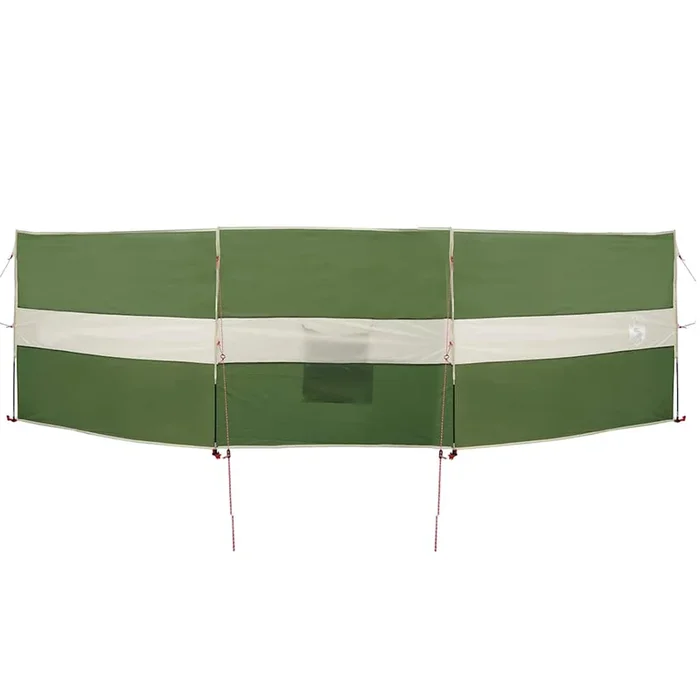 vidaXL Cortaviento de camping impermeable verde 490×123 cm