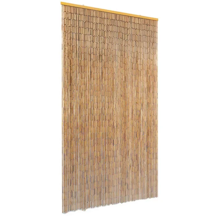 vidaXL Cortina de bambú para puerta contra insectos 100×200 cm