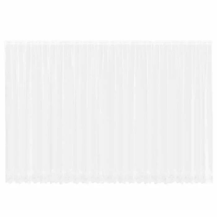 vidaXL Cortina de Encaje con cortinas 500x100cm Poliéster (34)