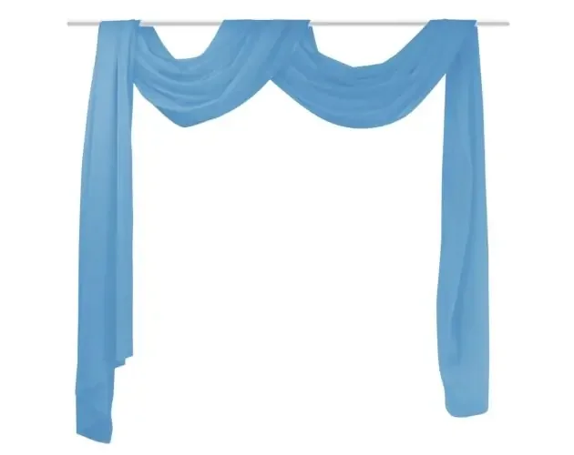 vidaXL cortina de gasa vaparosa turquesa 140×600 cm | Brico Depôt Più Venduto