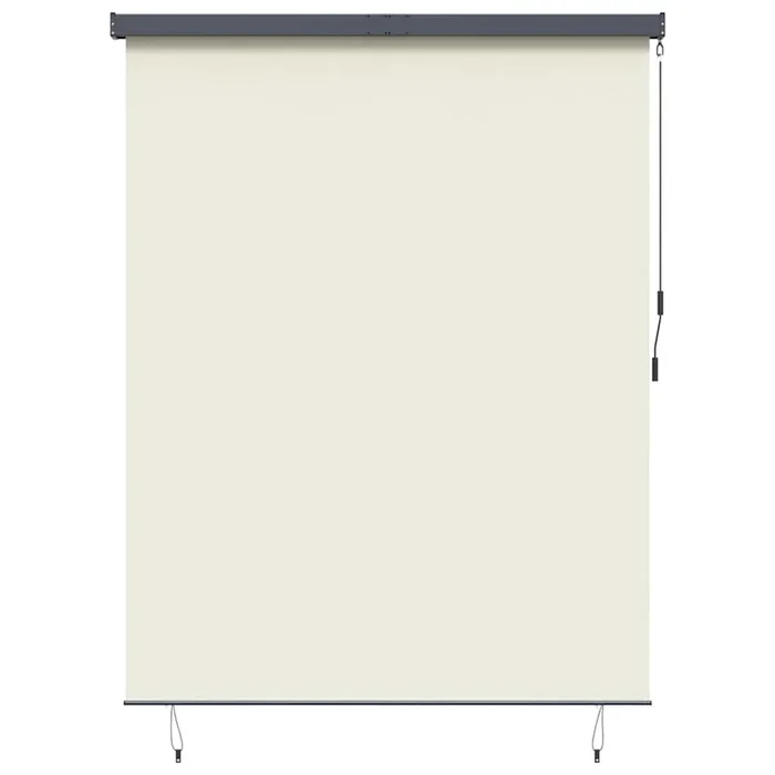 vidaXL Cortina de Rodillo Exterior Rayado Crema 220 x 250 cm tela