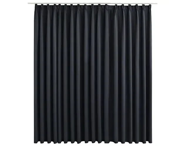 vidaXL cortina opaca con ganchos negro 290×245 cm | Brico Depôt Subito Disponibile