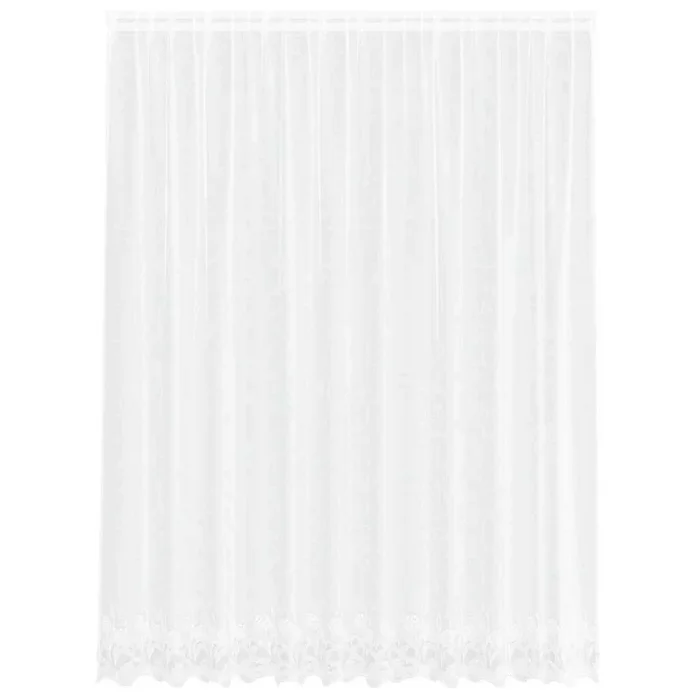 vidaXL Cortinas con cortinas Blanco 500x100cm Poliéster (17)