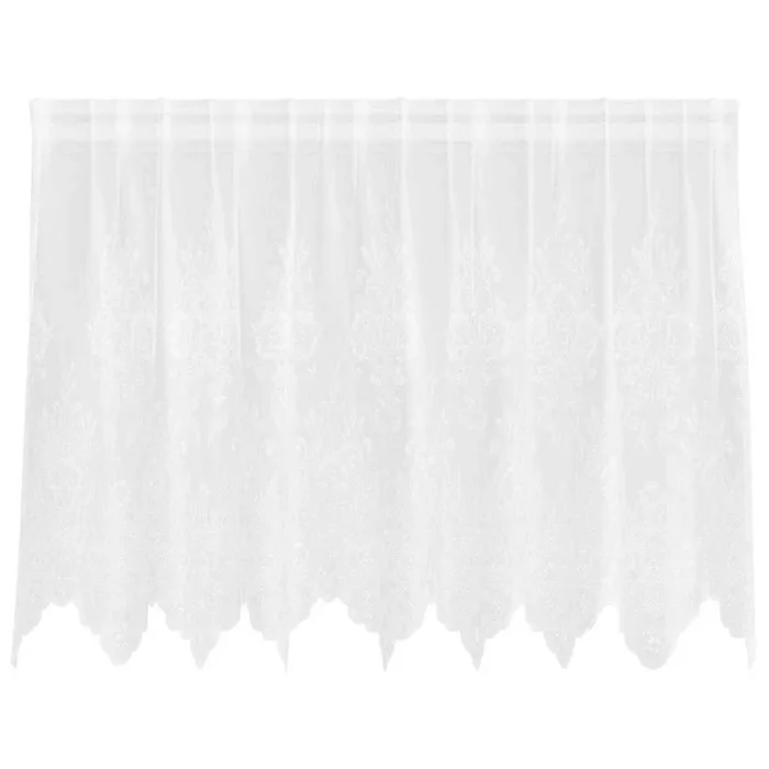 vidaXL Cortinas con cortinas Blanco 500x100cm Poliéster (76)