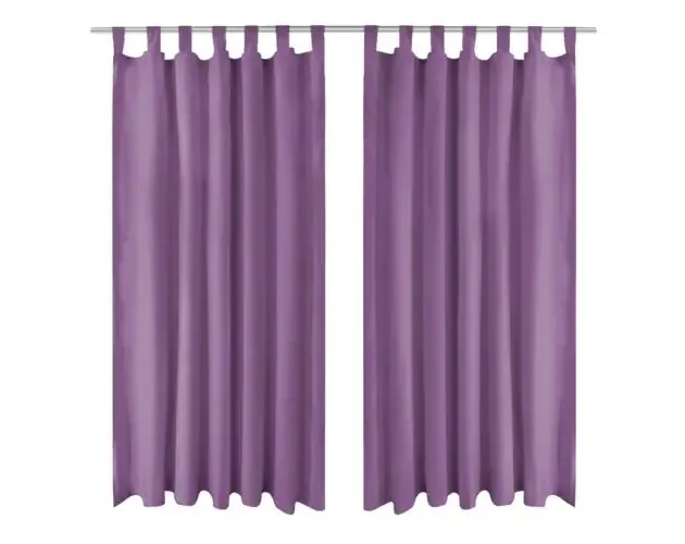 vidaXL cortinas de micro-raso con bucles 2 unidades 140×245 cm lila | Brico Depôt Edizione Limitata