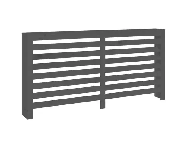 vidaXL cubierta de radiador madera maciza de pino gris 169x19x84 cm | Brico Depôt Spedito Oggi