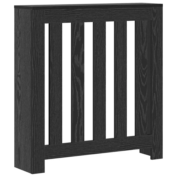 vidaXL Cubierta de Radiador Roble Negro 78 x 20 x 82 cm