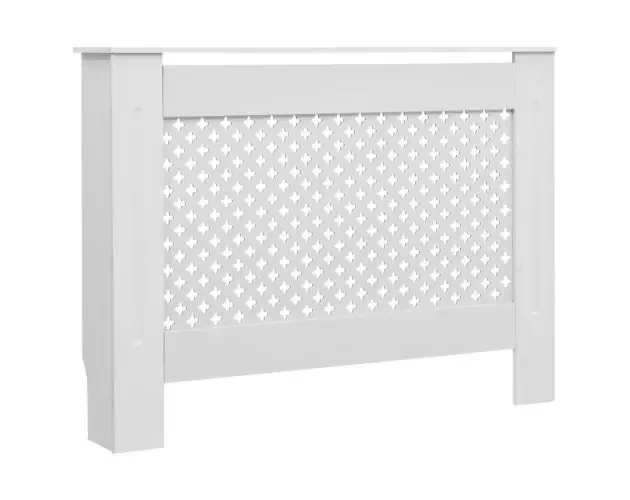 vidaXL cubierta para radiador mdf blanco 112x19x81,5 cm | Brico Depôt A Buon Prezzo