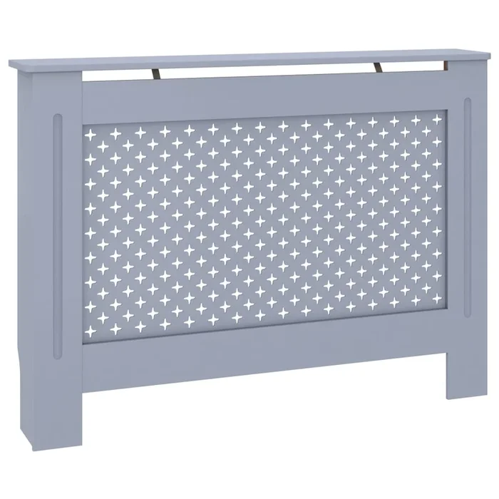 vidaXL Cubierta para radiador MDF gris antracita 112x19x81,5 cm
