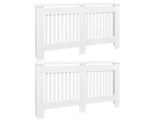 vidaXL cubiertas para radiador 2 unidades mdf blanco 152 cm | Brico Depôt Autentico