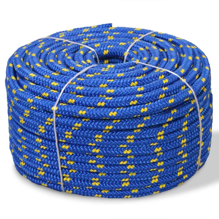vidaXL Cuerda marina de polipropileno 8 mm 500 m azul