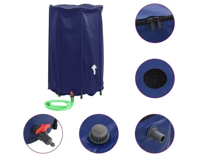 vidaXL depósito de agua plegable con grifo PVC 500 l | Brico Depôt Vendita Finale