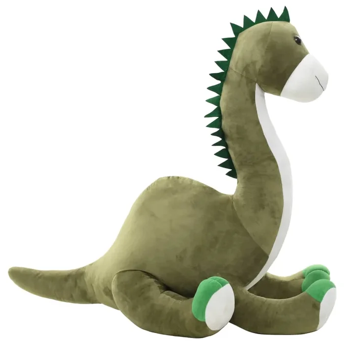 vidaXL Dinosaurio brontsaurus de peluche verde (2)