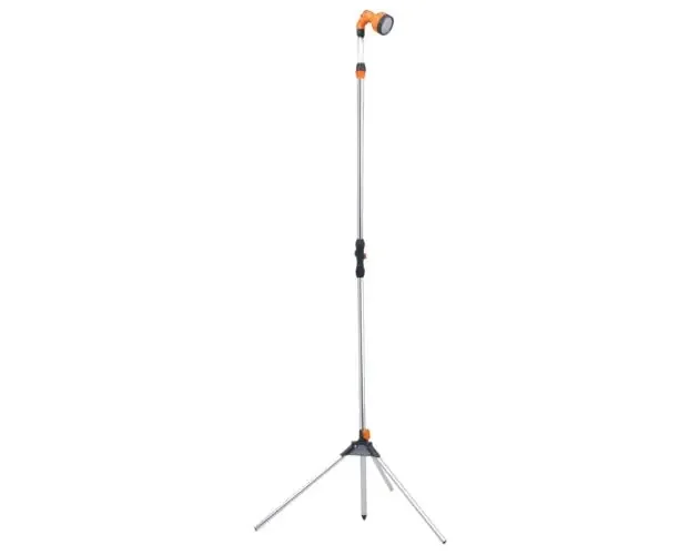 vidaXL ducha de jardín con trípode aluminio 221 cm | Brico Depôt Pagamento Sicuro
