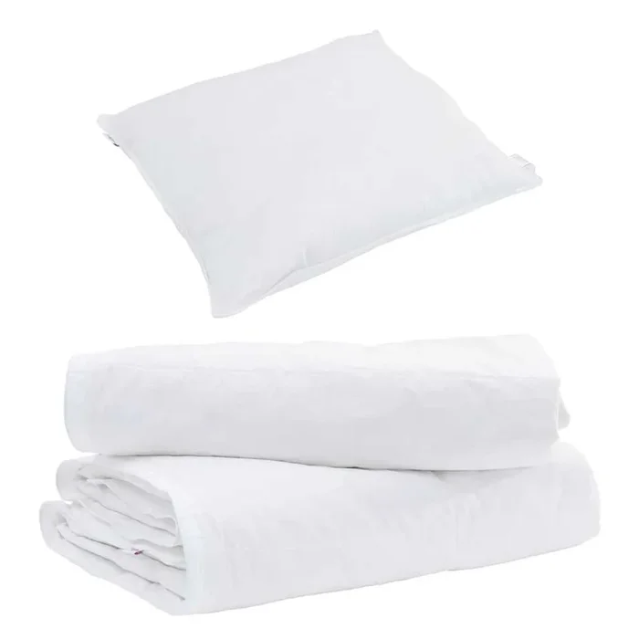 vidaXL Duvet 2 en 1 con almohada 2 pcs Pluma de pato (2)