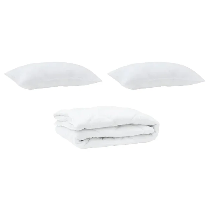 vidaXL Edredón con almohada 3 pcs Microfibra (152)