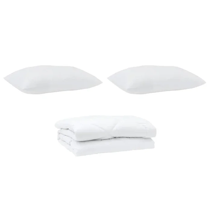vidaXL Edredón con almohada 3 pcs Microfibra (179)