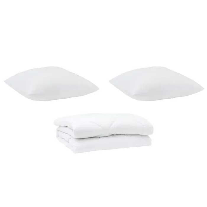 vidaXL Edredón con almohada 3 pcs Microfibra (229)