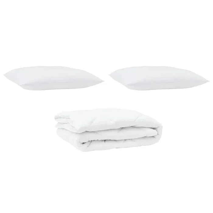 vidaXL Edredón con almohada 3 pcs Microfibra (56)