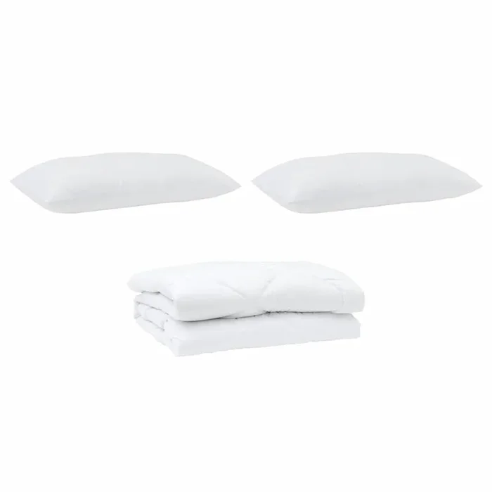 vidaXL Edredón con almohada 3 pcs Microfibra (69)