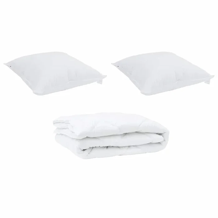 vidaXL Edredón con almohada 3 pcs Microfibra (93)
