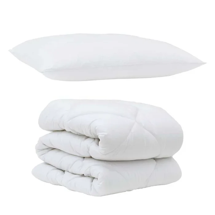 vidaXL Edredón con almohada con almohada 2 pcs Microfibra (26)