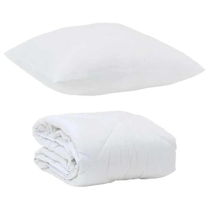 vidaXL Edredón con almohada con almohada 2 pcs Microfibra (29)