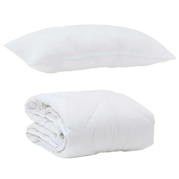 vidaXL Edredón con almohada con almohada 2 pcs Microfibra (44)