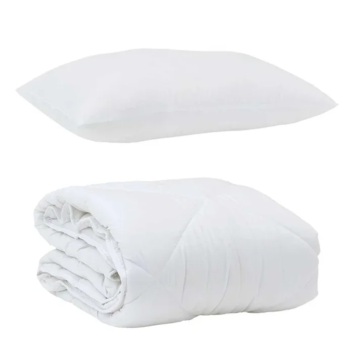 vidaXL Edredón con almohada con almohada 2 pcs Microfibra (61)