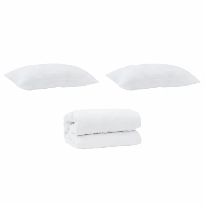 vidaXL Edredón con almohadas con almohada 3 pcs Microfibra (70)