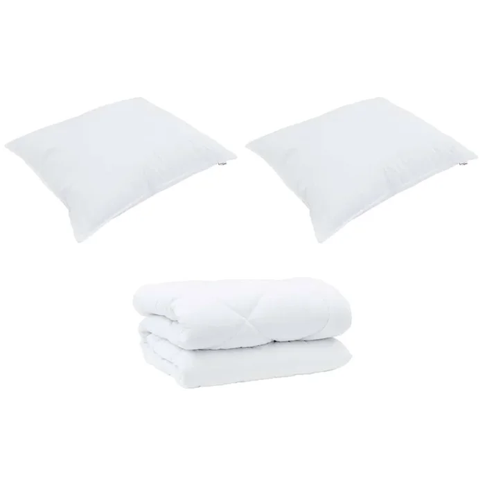 vidaXL Edredón de Invierno con almohada 3 pcs Microfibra (141)