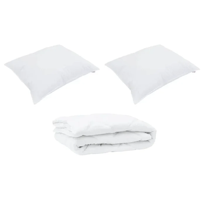 vidaXL Edredón de todas las estaciones con almohada 3 pcs Microfibra (18)