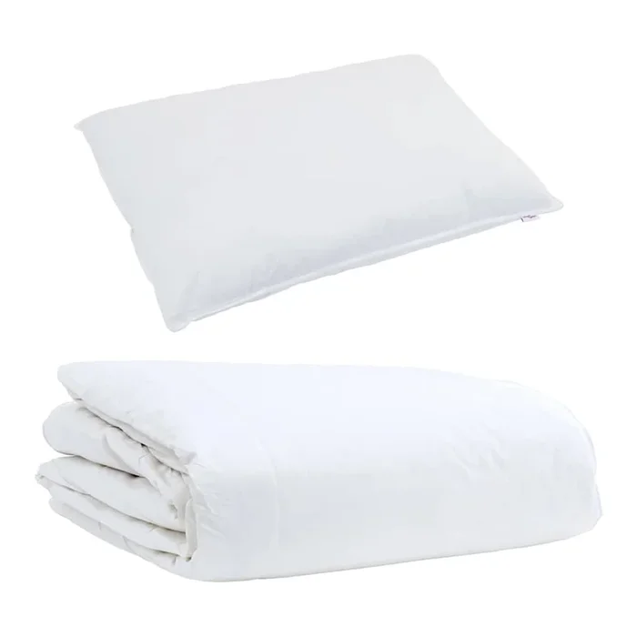 vidaXL Edredón de Verano con almohada 2 pcs Pluma de pato (16)