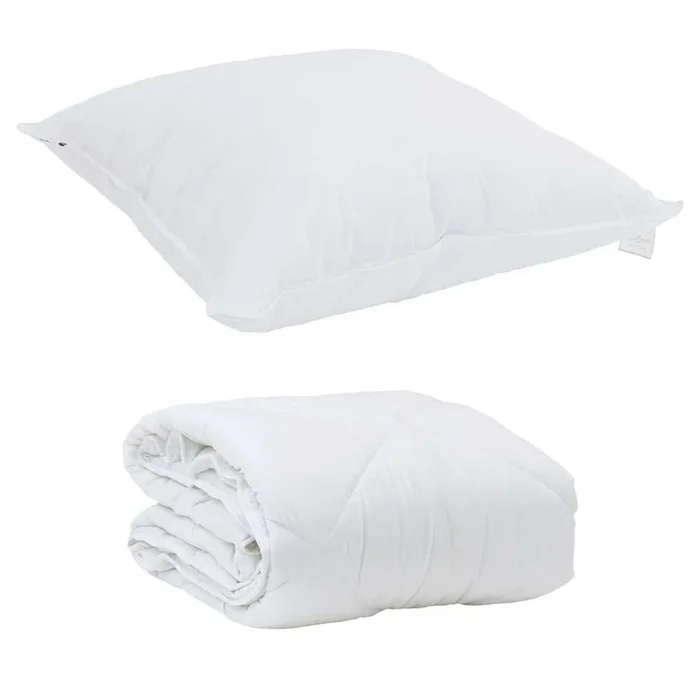 vidaXL Edredón para todas las estaciones con almohada 2 pcs Microfibra (83)