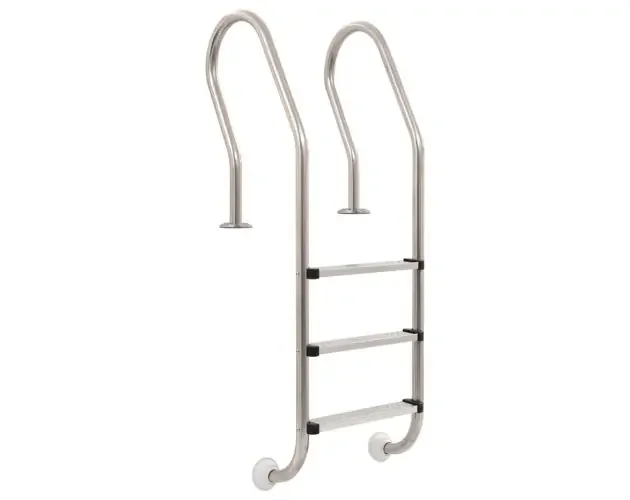vidaXL escalera para piscina 3 peldaños acero inoxidable 304 120 cm | Brico Depôt Spedizione Espresso