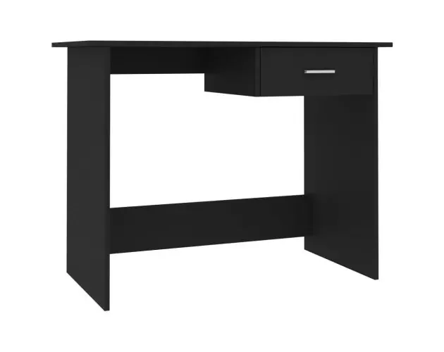 vidaXL escritorio de aglomerado negro 100x50x76 cm | Brico Depôt Sconto