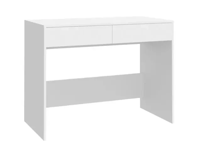 vidaXL escritorio de madera contrachapada blanco 101x50x76,5 cm | Brico Depôt Prezzo Ridotto