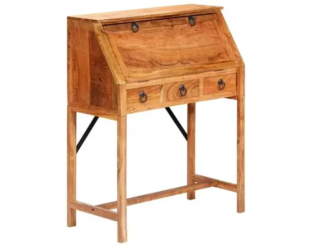 vidaXL escritorio de madera maciza de acacia 90x40x107 cm | Brico Depôt Offerta Del Giorno