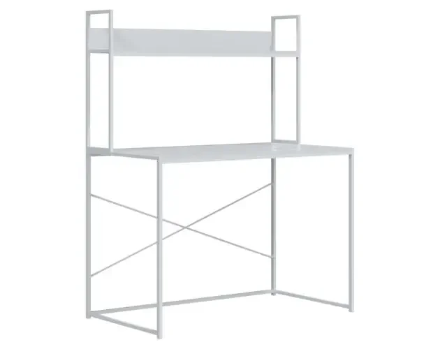 vidaXL escritorio de ordenador madera ingeniería blanco 110x60x138 cm | Brico Depôt Saldi